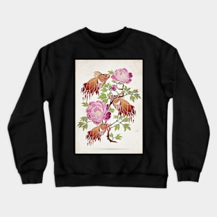 goldfish and peonies Crewneck Sweatshirt